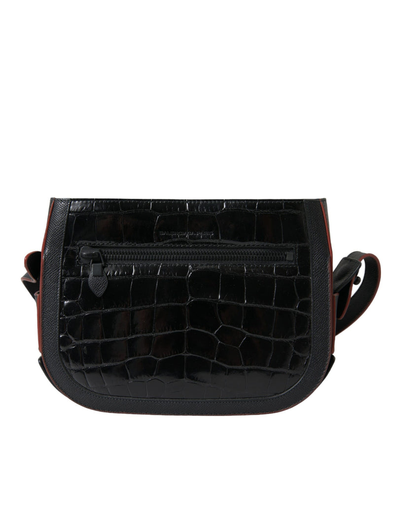 Crocodile Leather Camera Bag