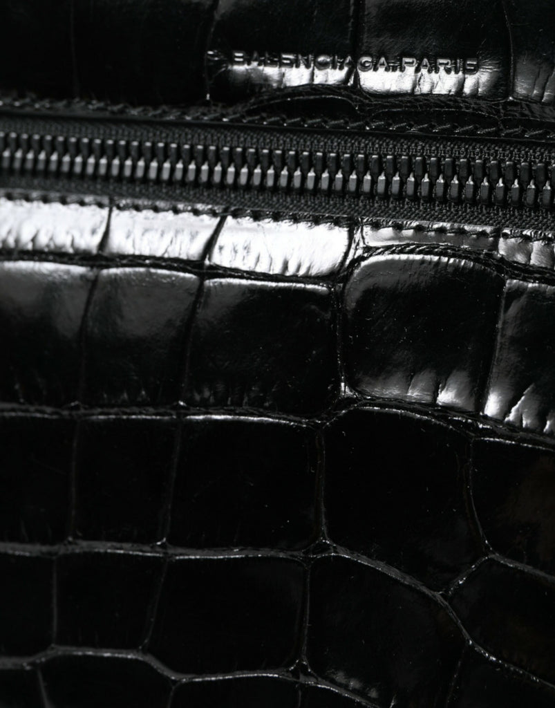 Crocodile Leather Camera Bag
