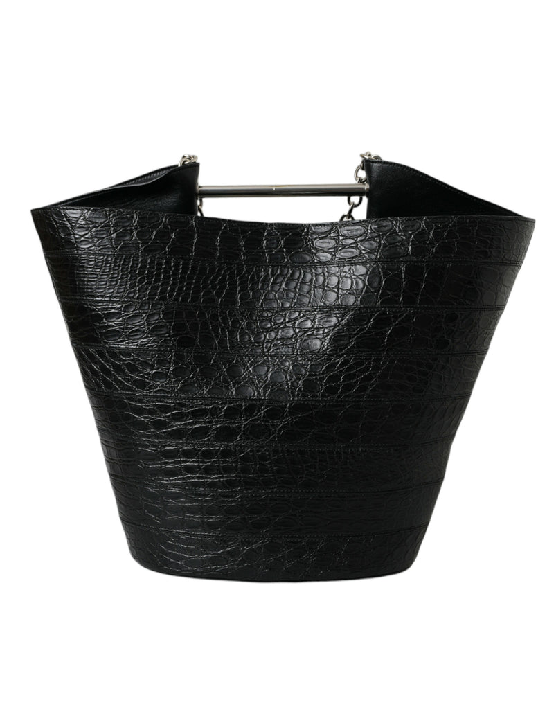 Crocodile Leather Maxi Bag