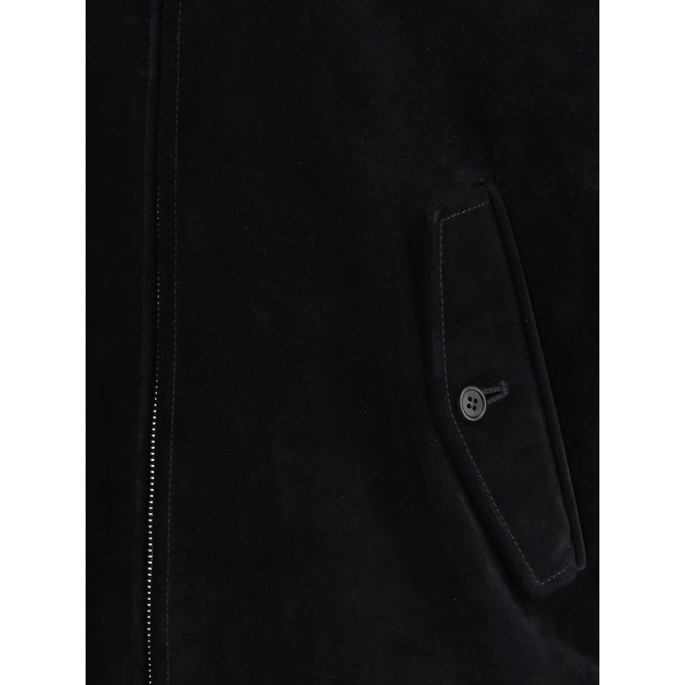 Suede Bomber Jacket