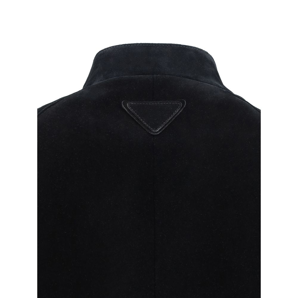 Suede Bomber Jacket