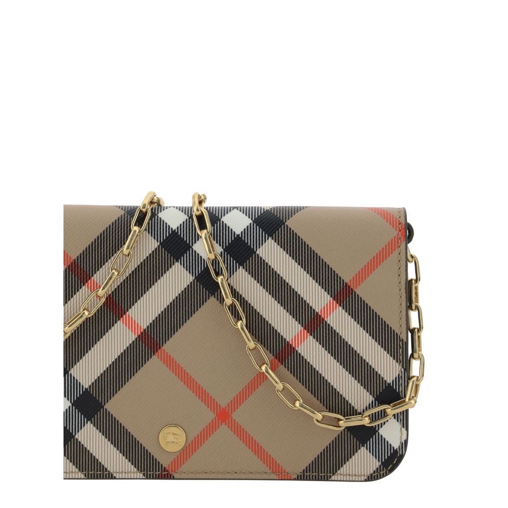 Check Chain Strap Wallet